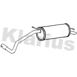Rear Muffler KLARIUS SK77D OE Ref 6Q9253609AM
