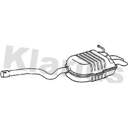 Rear Muffler KLARIUS SK87M OE Ref 1K5253609D