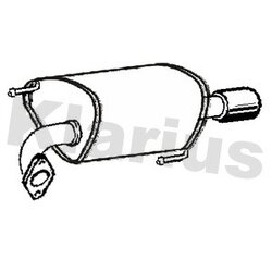 Rear Muffler KLARIUS SU120C OE Ref 44300SC152