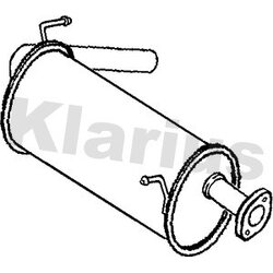 Rear Muffler KLARIUS SZ106V OE Ref 1430081A00