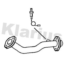 Exhaust Pipe KLARIUS SZ109P OE Ref 1419083E10