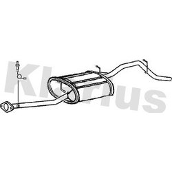 Rear Muffler KLARIUS SZ114H OE Ref 14300M83F10