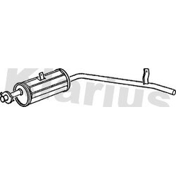 Rear Muffler KLARIUS SZ12P OE Ref 1430080000