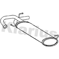 Rear Muffler KLARIUS SZ140V OE Ref 0071742091