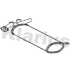 Rear Muffler KLARIUS SZ154A OE Ref 71768025