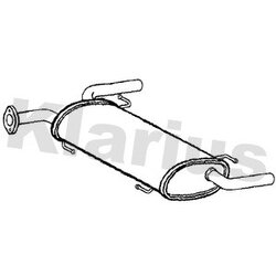 Rear Muffler KLARIUS SZ178M OE Ref 1430057K02