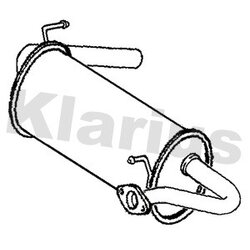 Rear Muffler KLARIUS SZ180K OE Ref 1430084A02