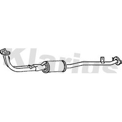 Front Muffler KLARIUS SZ27T OE Ref 1415080041