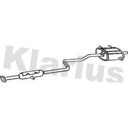 Rear Muffler KLARIUS SZ45Q OE Ref 1430066E00