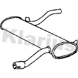 Rear Muffler KLARIUS TH150E OE Ref GEX3440