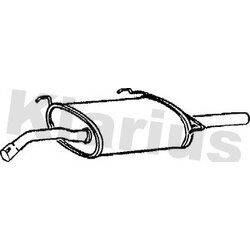 Rear Muffler KLARIUS TY297B OE Ref 1743016580