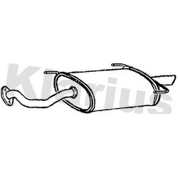 Rear Muffler KLARIUS TY465D OE Ref 174301A400