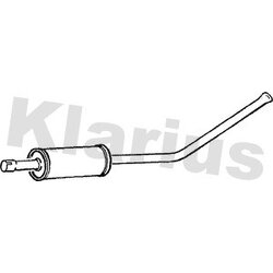 Centre Muffler KLARIUS TY478J OE Ref 174101B050