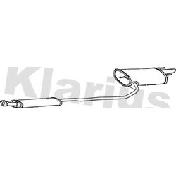 Rear Muffler KLARIUS TY495J OE Ref 174302140