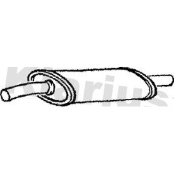 Centre Muffler KLARIUS TY506T OE Ref 1742016720