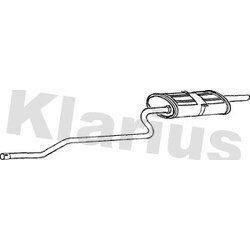 Rear Muffler KLARIUS TY507Q OE Ref 174301D020
