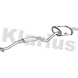 Rear Muffler KLARIUS TY513H OE Ref 174307A731
