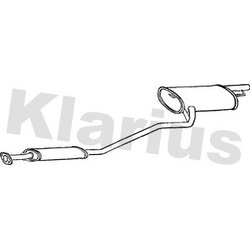 Rear Muffler KLARIUS TY517C OE Ref 1743002180