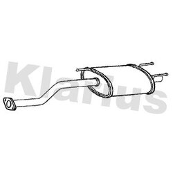 Centre Muffler KLARIUS TY558Q OE Ref 1740317160