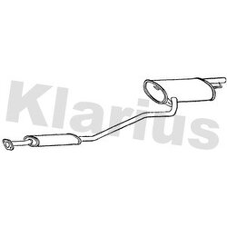 Rear Muffler KLARIUS TY606W OE Ref 174300D070