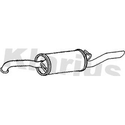 Rear Muffler KLARIUS TY616G OE Ref 1743021040