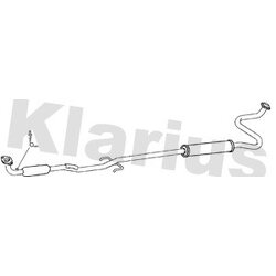 Centre Muffler KLARIUS TY617E OE Ref 174100J032