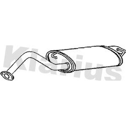 Rear Muffler KLARIUS TY627P OE Ref 1743022420