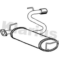 Rear Muffler KLARIUS TY634E OE Ref 1743022070
