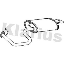 Rear Muffler KLARIUS TY639X OE Ref 174300D220