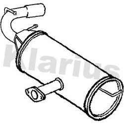 Rear Muffler KLARIUS TY656X OE Ref 1743028250