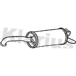 Rear Muffler KLARIUS TY668E OE Ref 1743021540