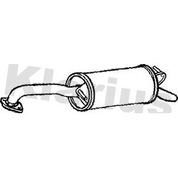 Rear Muffler KLARIUS TY689A OE Ref 174300Q020