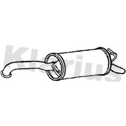 Rear Muffler KLARIUS TY692V OE Ref 174300N032