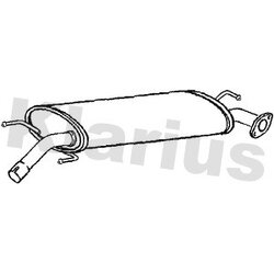 Centre Muffler KLARIUS TY742W OE Ref 1741026402