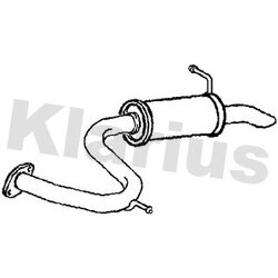 Rear Muffler KLARIUS TY743V OE Ref 1743026740