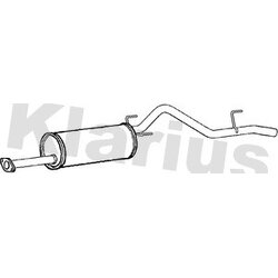 Rear Muffler KLARIUS TY751H OE Ref 1740530030