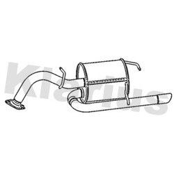 Rear Muffler KLARIUS TY756B OE Ref 174300Y010
