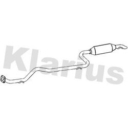 Rear Muffler KLARIUS TY763P OE Ref 174300R060
