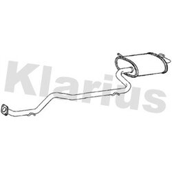 Rear Muffler KLARIUS TY775X OE Ref 174300T080