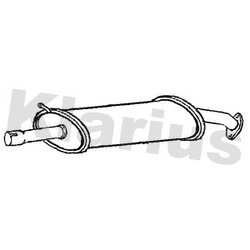 Centre Muffler KLARIUS TY777V OE Ref 1742028711