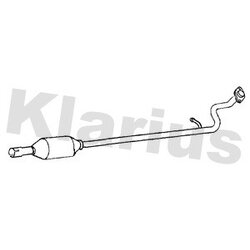 Centre Muffler KLARIUS TY789C OE Ref 174100M181