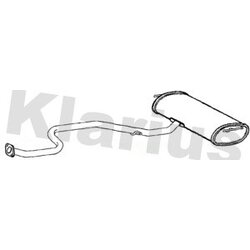 Rear Muffler KLARIUS TY801J OE Ref 1743037470