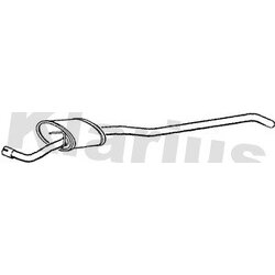 Centre Muffler KLARIUS VL372V OE Ref 852192