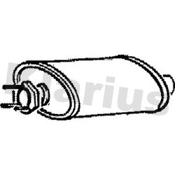 Centre Muffler KLARIUS VO114L OE Ref 1357071