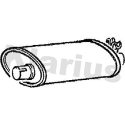 Rear Muffler KLARIUS VO121C OE Ref 1332539