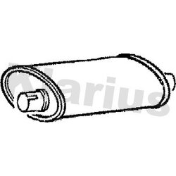 Rear Muffler KLARIUS VO186G OE Ref 3531672