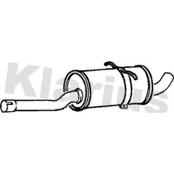 Centre Muffler KLARIUS VO193W OE Ref 2722619