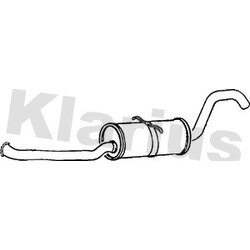 Centre Muffler KLARIUS VO213Q OE Ref 13978929