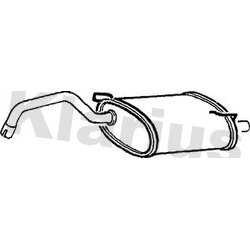 Rear Muffler KLARIUS VO296V OE Ref 3462526