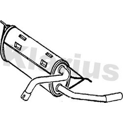 Rear Muffler KLARIUS VO306E OE Ref 3458959